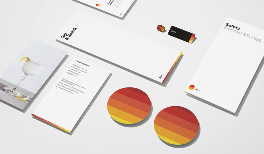 Minimalist website design with bold typography and colors