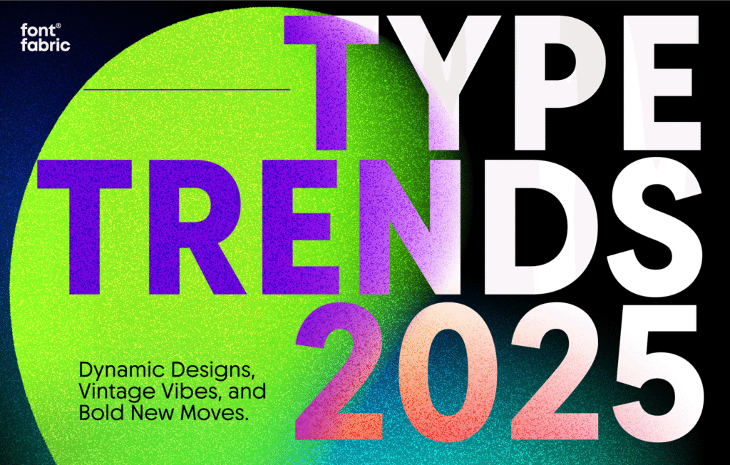 Creative typography showcasing bold and custom fonts