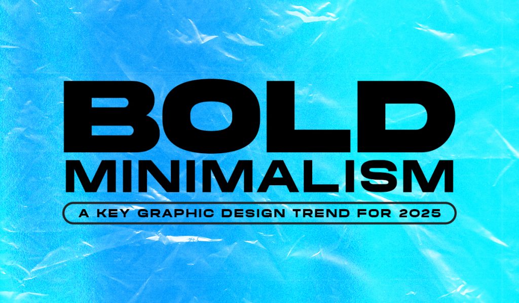 Minimalist website design with bold typography and colors